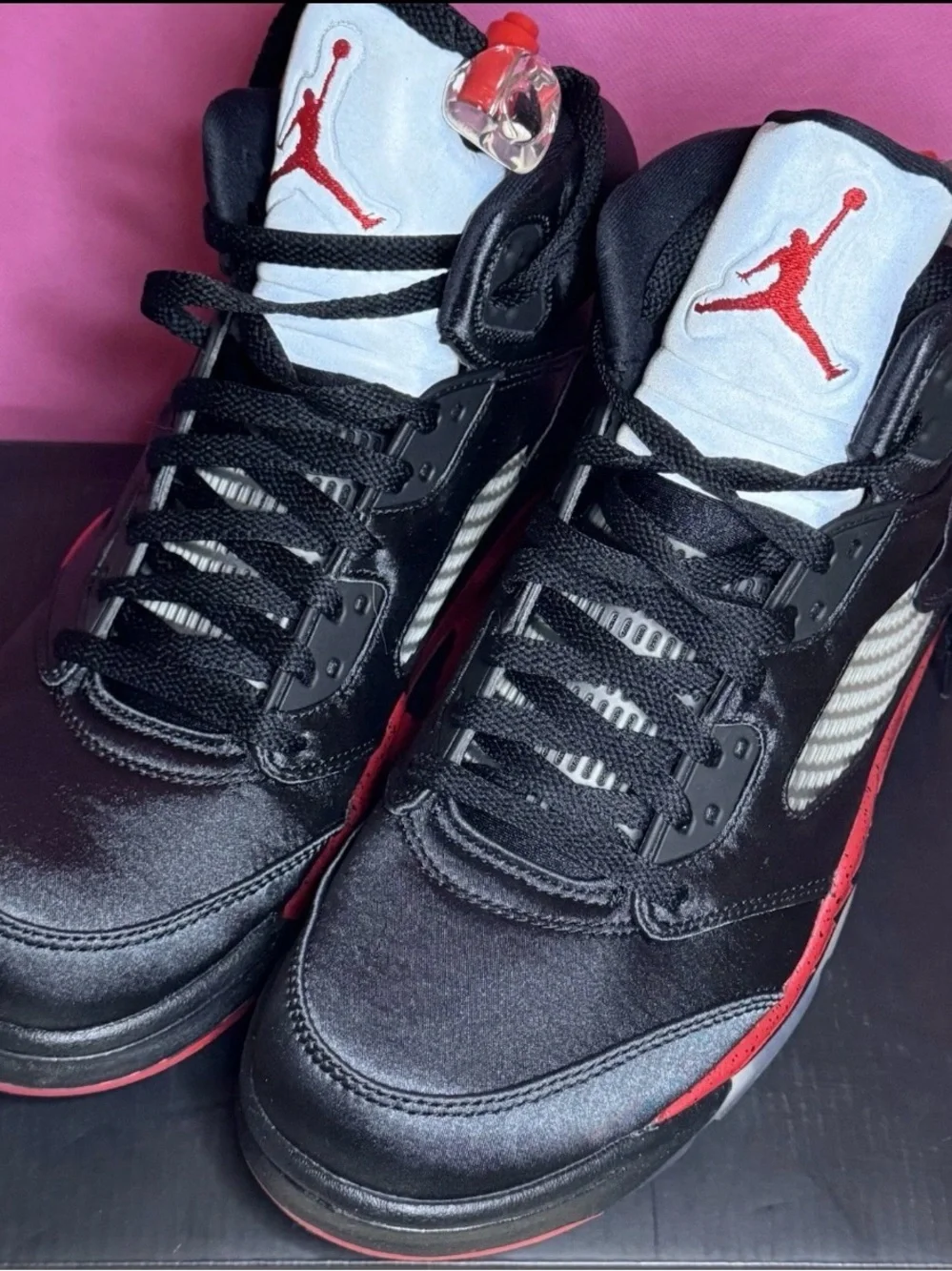 Air Jordan Retro 5 Black and Red Men's Basketball Sneakers 2018